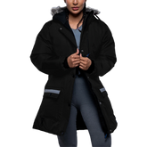 Victoria Womens Black Winter Insulated Puffer Coat