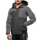 Walter Mens Dark Grey Duck Down Insulated Jacket