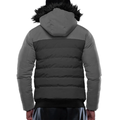Walter Mens Dark Grey Duck Down Insulated Jacket