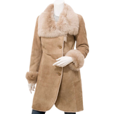 Women’s Beige Toscana Shearling Coat