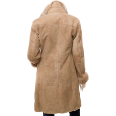 Women’s Beige Toscana Shearling Coat