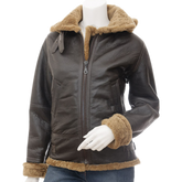 Women’s Ginger Bomber Sheepskin Leather Jacket