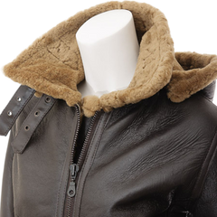 Women’s Ginger Bomber Sheepskin Leather Jacket