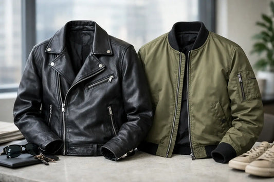 Leather Jacket vs Bomber Jacket for Your Style