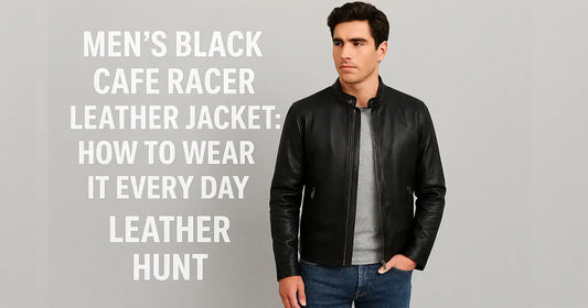 Men’s Black Cafe Racer Leather Jacket How to Wear It Every Day