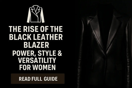 The Rise of the Black Leather Blazer: Power, Style & Versatility for Women