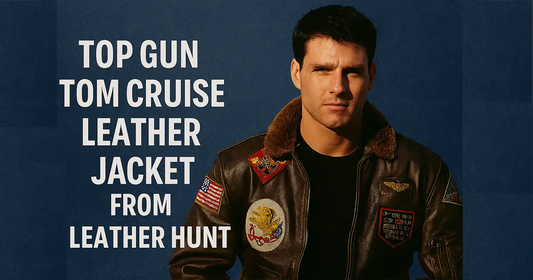 Top Gun Tom Cruise Leather Jacket from Leather Hunt 