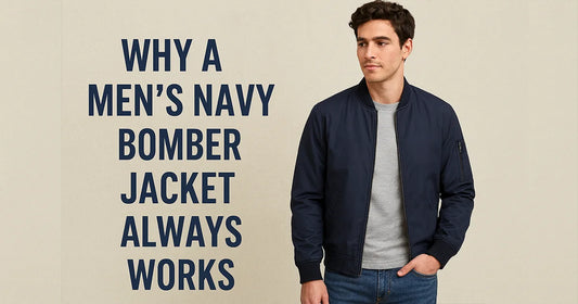 Why a Men’s Navy Bomber Jacket Always Works