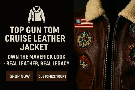 Top Gun Tom Cruise Leather Jacket – Real Maverick Style