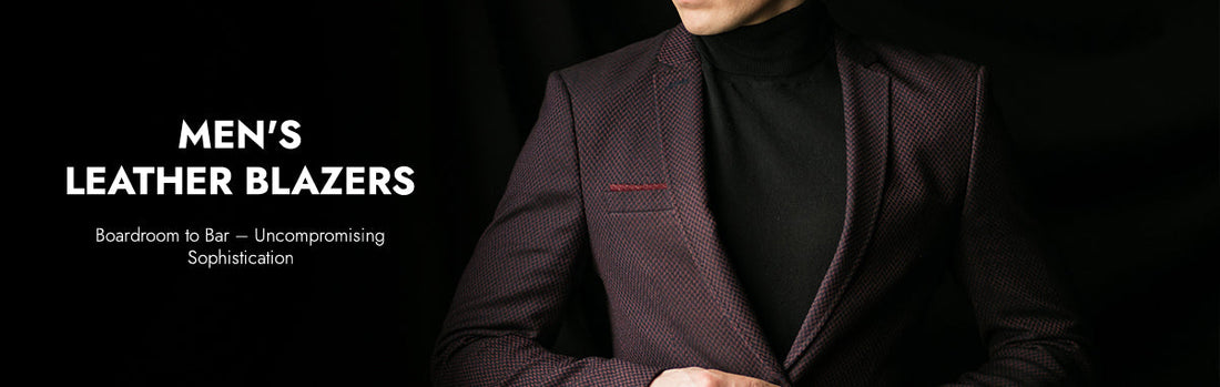 Men's Leather Blazers