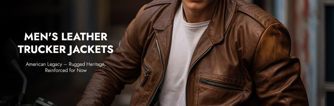 Men's Leather Trucker Jackets