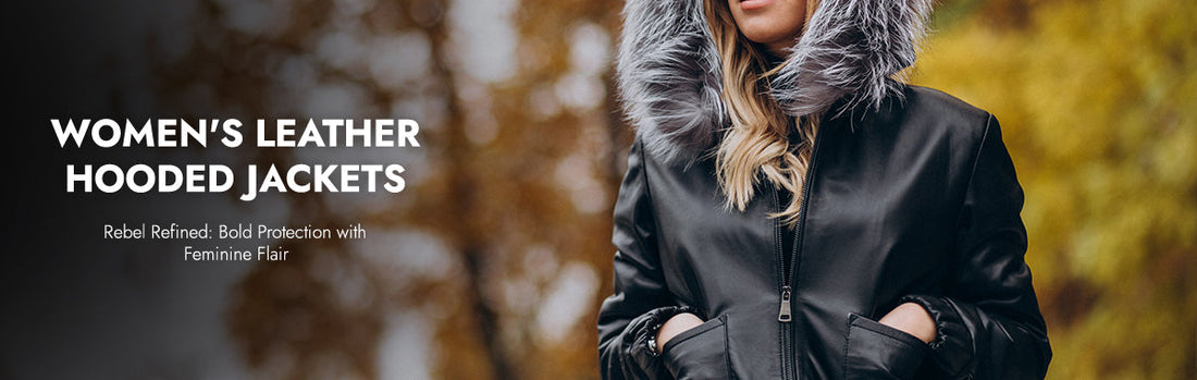 Women's Leather Hooded Jackets