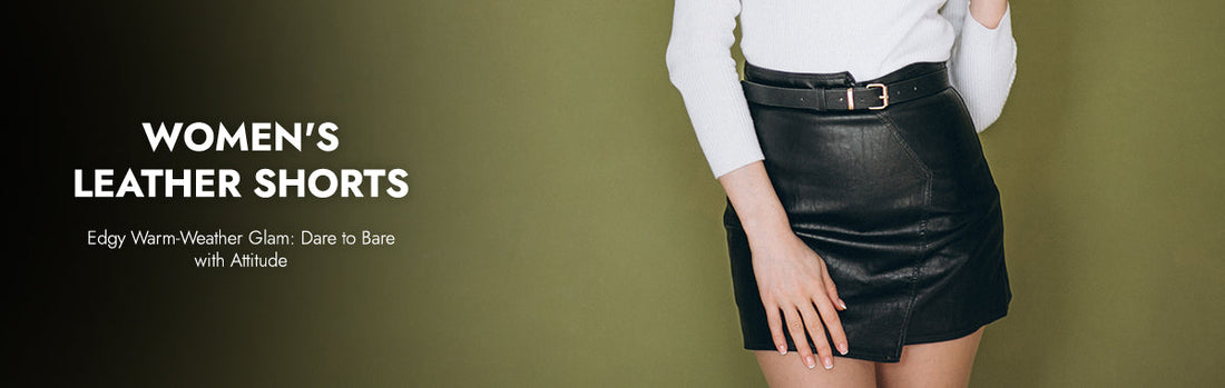 Women's Leather Shorts