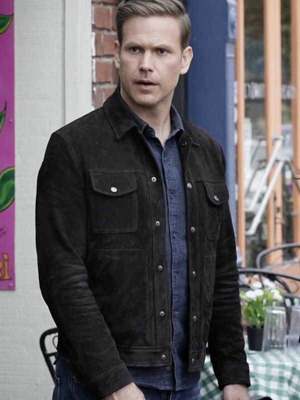 Alaric Saltzman Legacies Suede Black Jacket