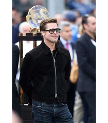 BlackSuedeLeatherJacketforMen_BradPittF1TruckerBomber