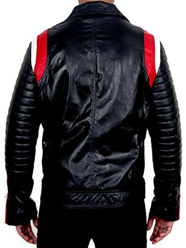 Blue Valentine Ryan Gosling Leather Biker Jacket Black 02