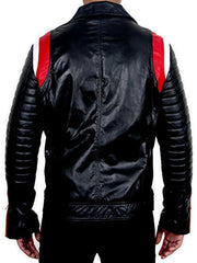 Blue Valentine Ryan Gosling Leather Biker Jacket Black 02