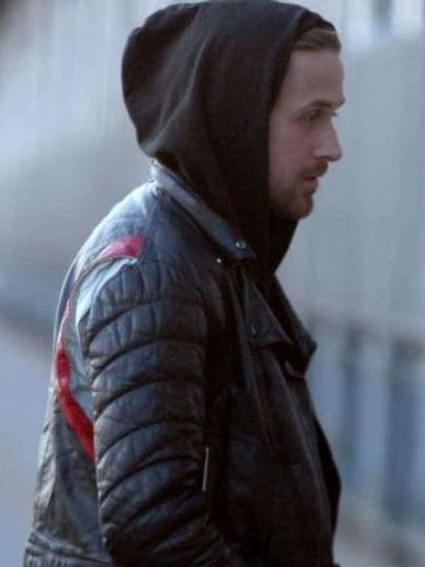 Blue Valentine Ryan Gosling Leather Biker Jacket Black