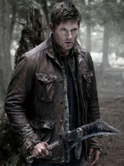 Dean Winchester Supernatural S07 Brown Leather Jacket