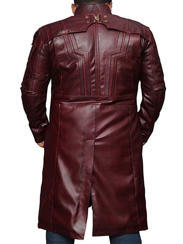 Guardians Of The Galaxy Star Lord Chris Pratt Leather Trench Coat 02