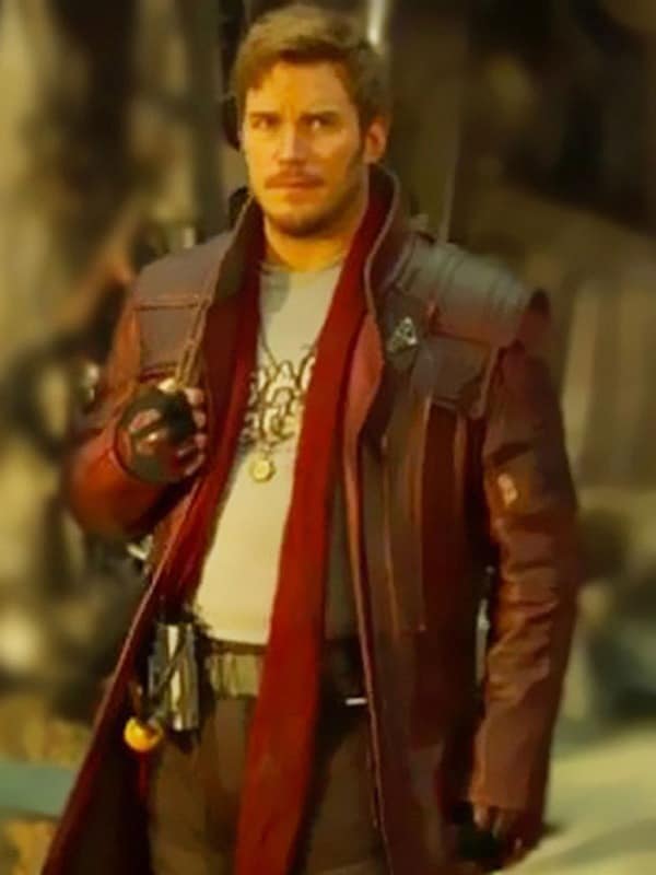 Guardians Of The Galaxy Star Lord Chris Pratt Leather Trench Coat