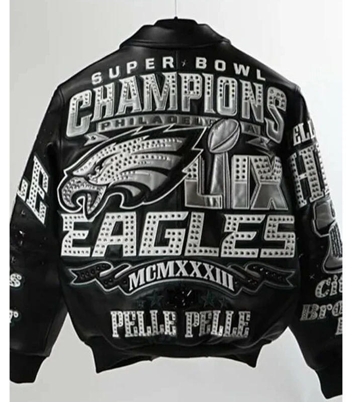 Pelle Pelle Super Bowl LIX Philadelphia Eagles Leather Jacket