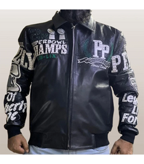 Pelle Pelle Super Bowl LIX Philadelphia Eagles Leather Jacket