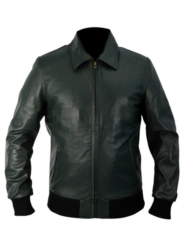 Tv Series Arrow Stephen Amell Leather Bomber Jacket