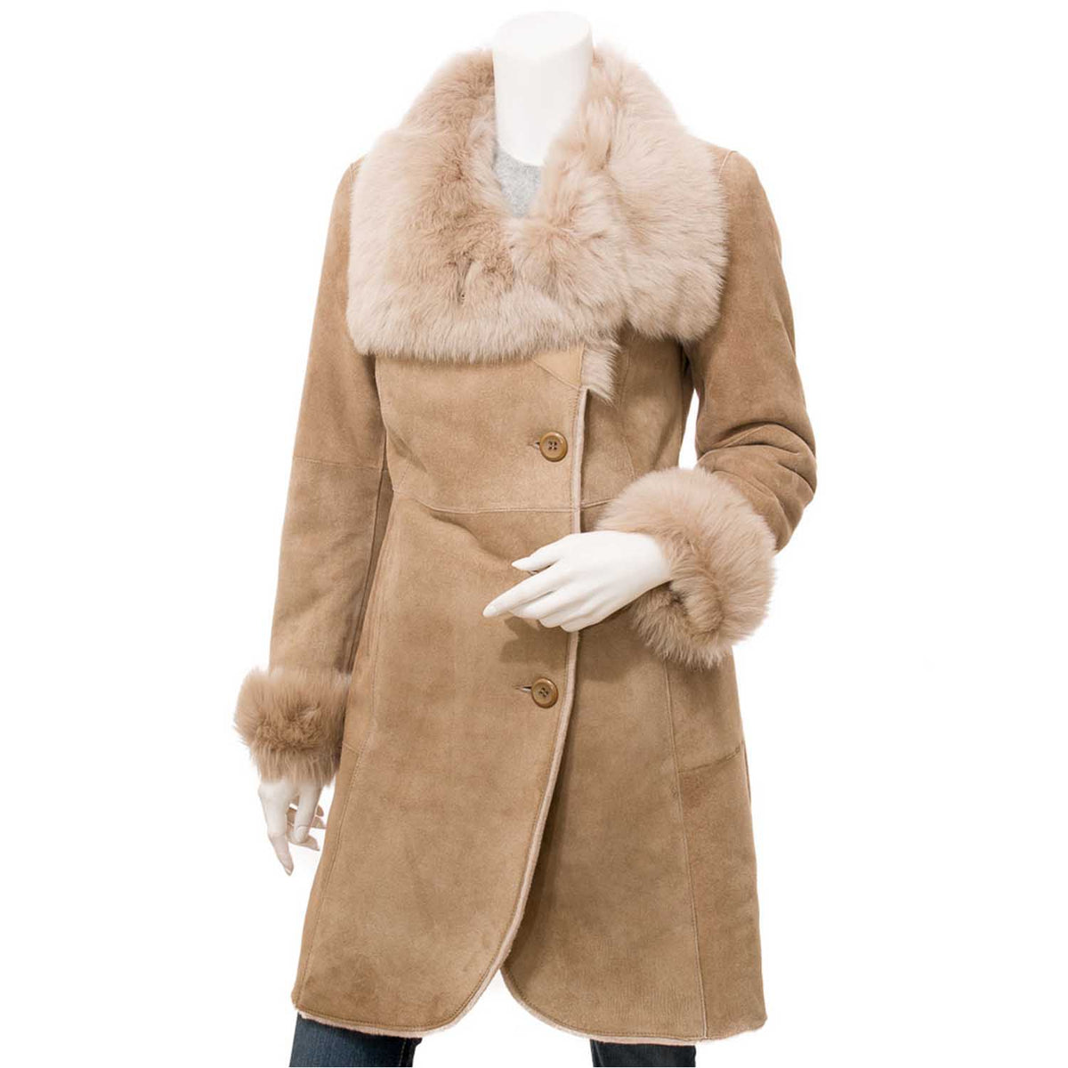 Womens Leather Sheepskin Shearling 06