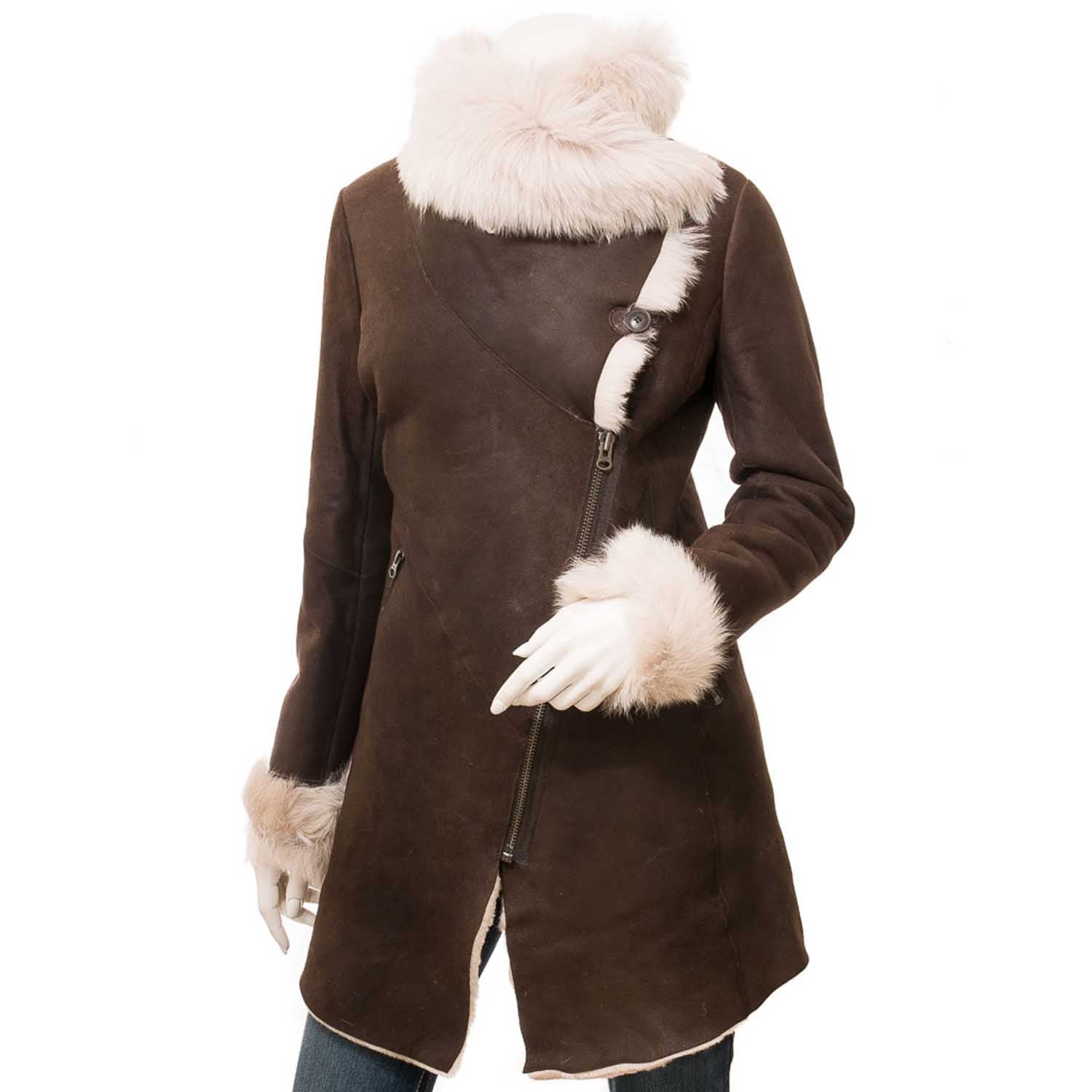 Womens Leather Sheepskin Shearling 13