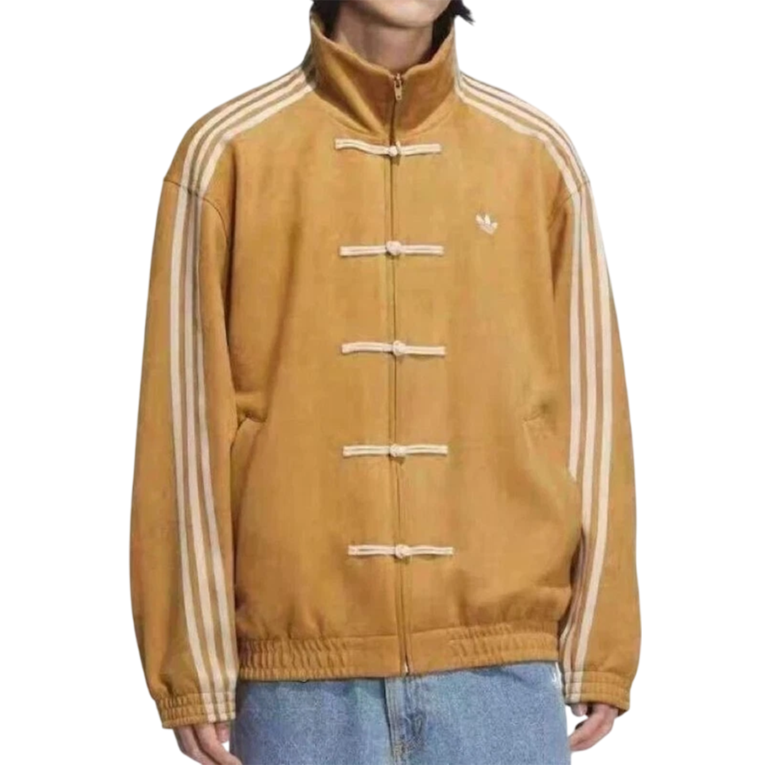 Adidas Year of the Snake Track Jacket – Mustard Suede Leather | China Exclusive Edition