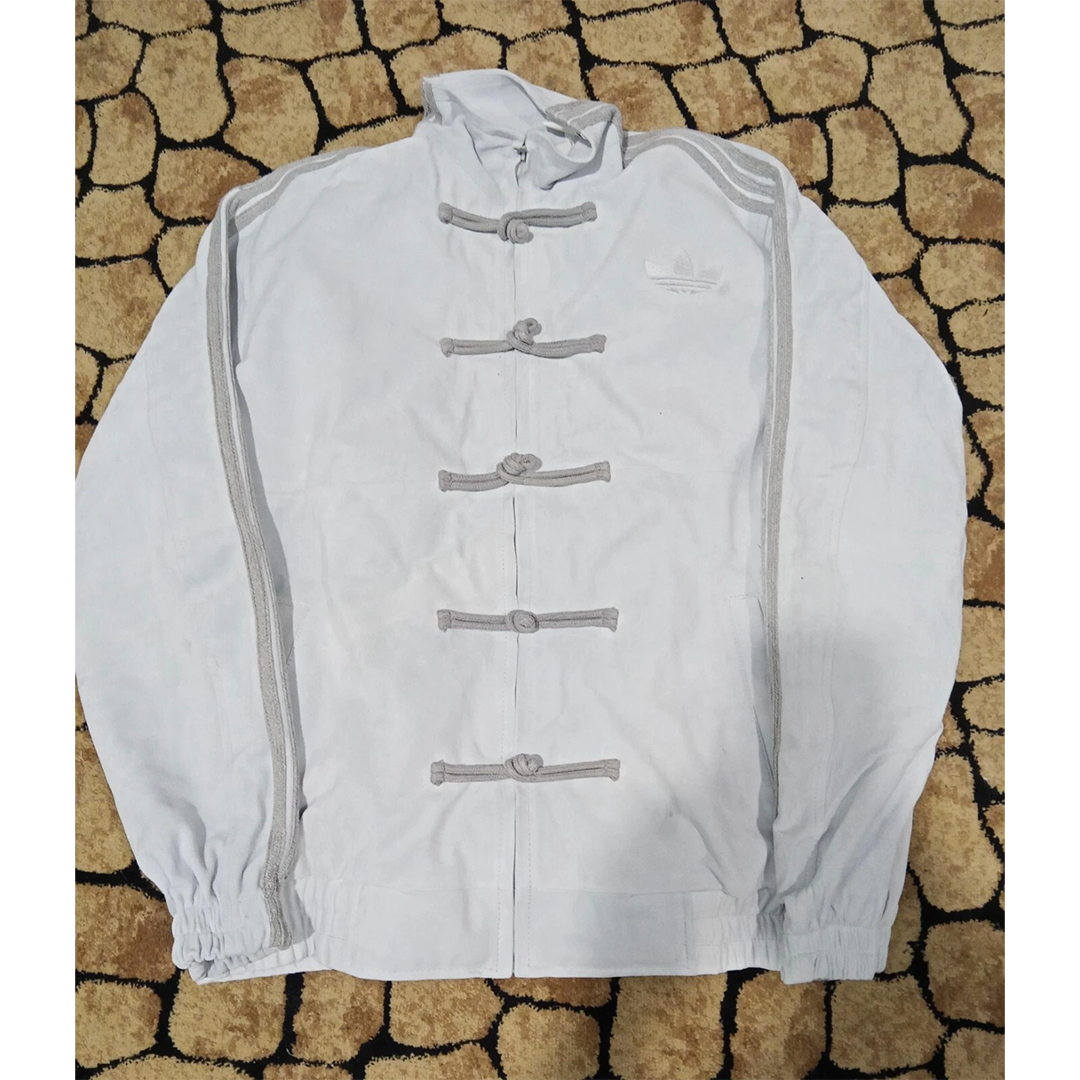Adidas China Year of the Snake Jacket – White Suede Striped Limited Edition