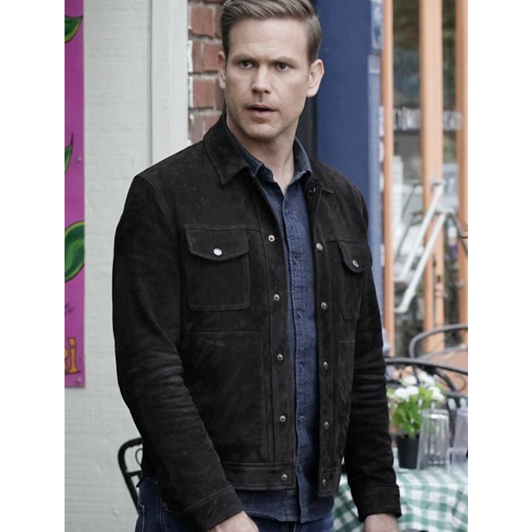 Alaric Saltzman Legacies Suede Black Jacket