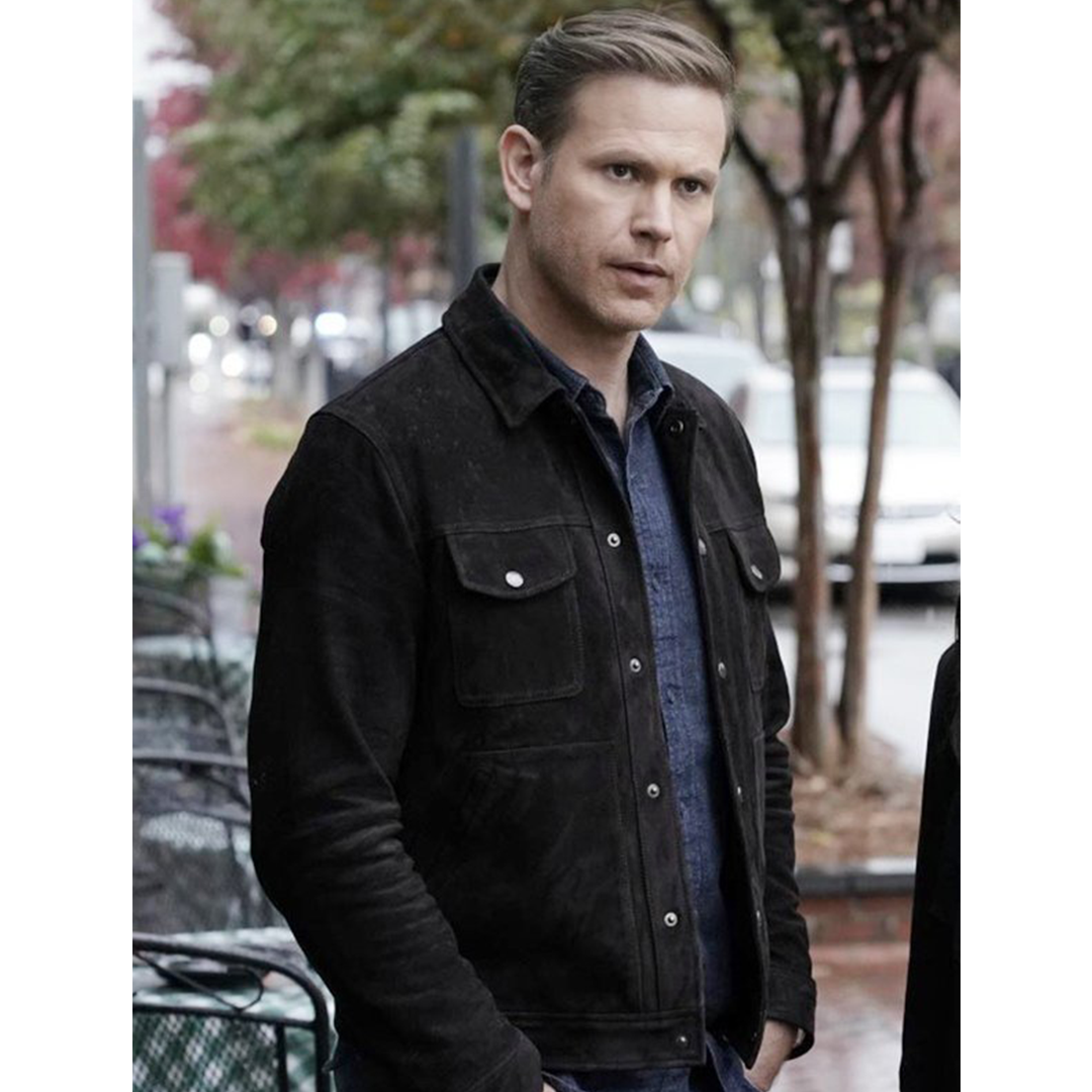 Alaric Saltzman Legacies Suede Black Jacket