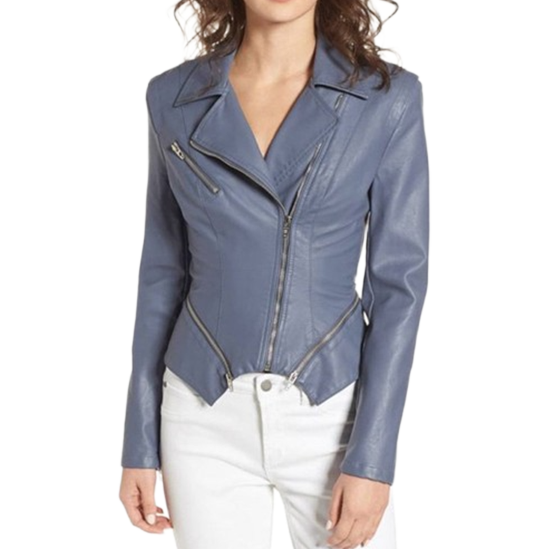 Arrow S07 Felicity Smoak Grey Leather Jacket