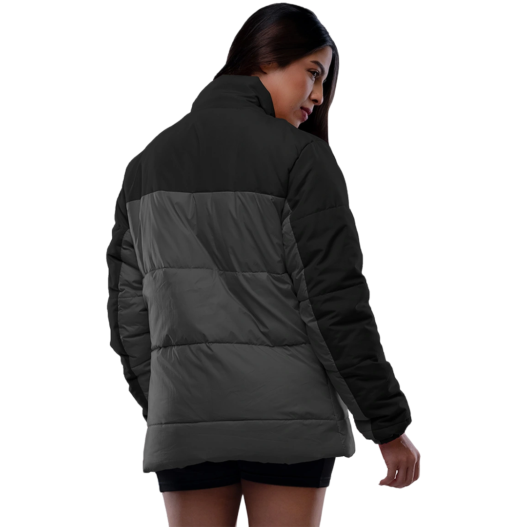 Ashley Black and Gray Puffer Jacket