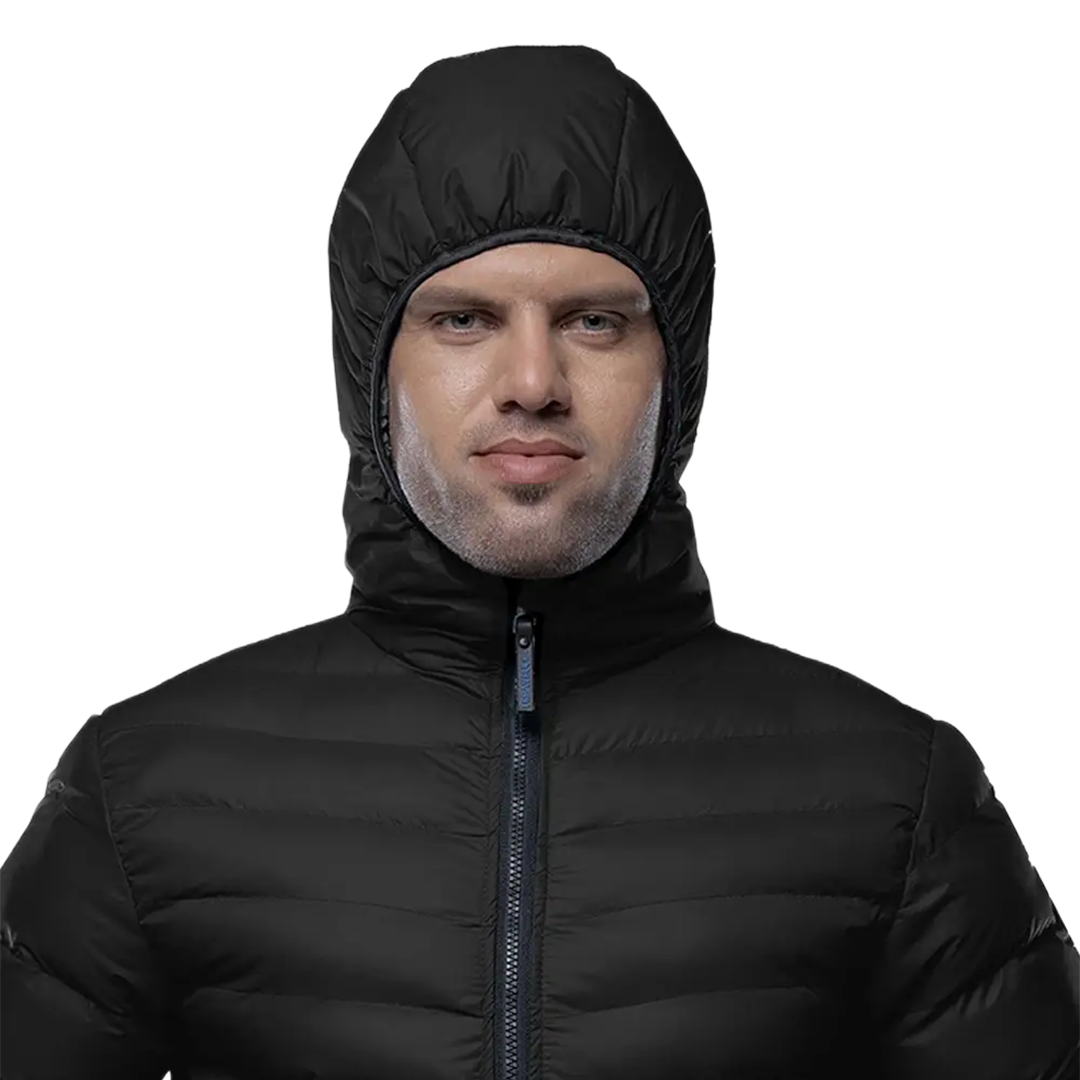Austin Puffer Jacket Black with Hood