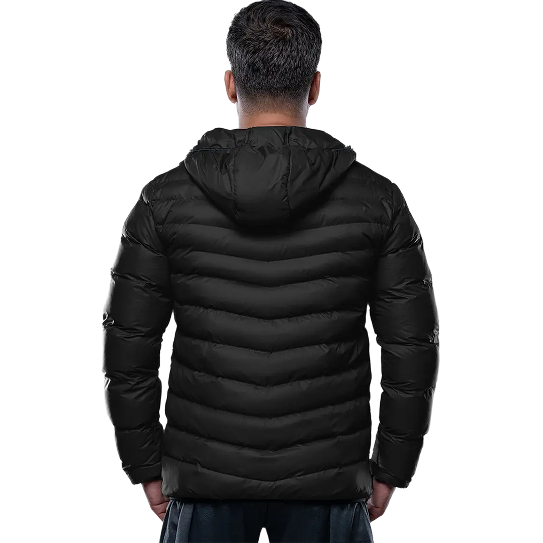 Austin Puffer Jacket Black with Hood