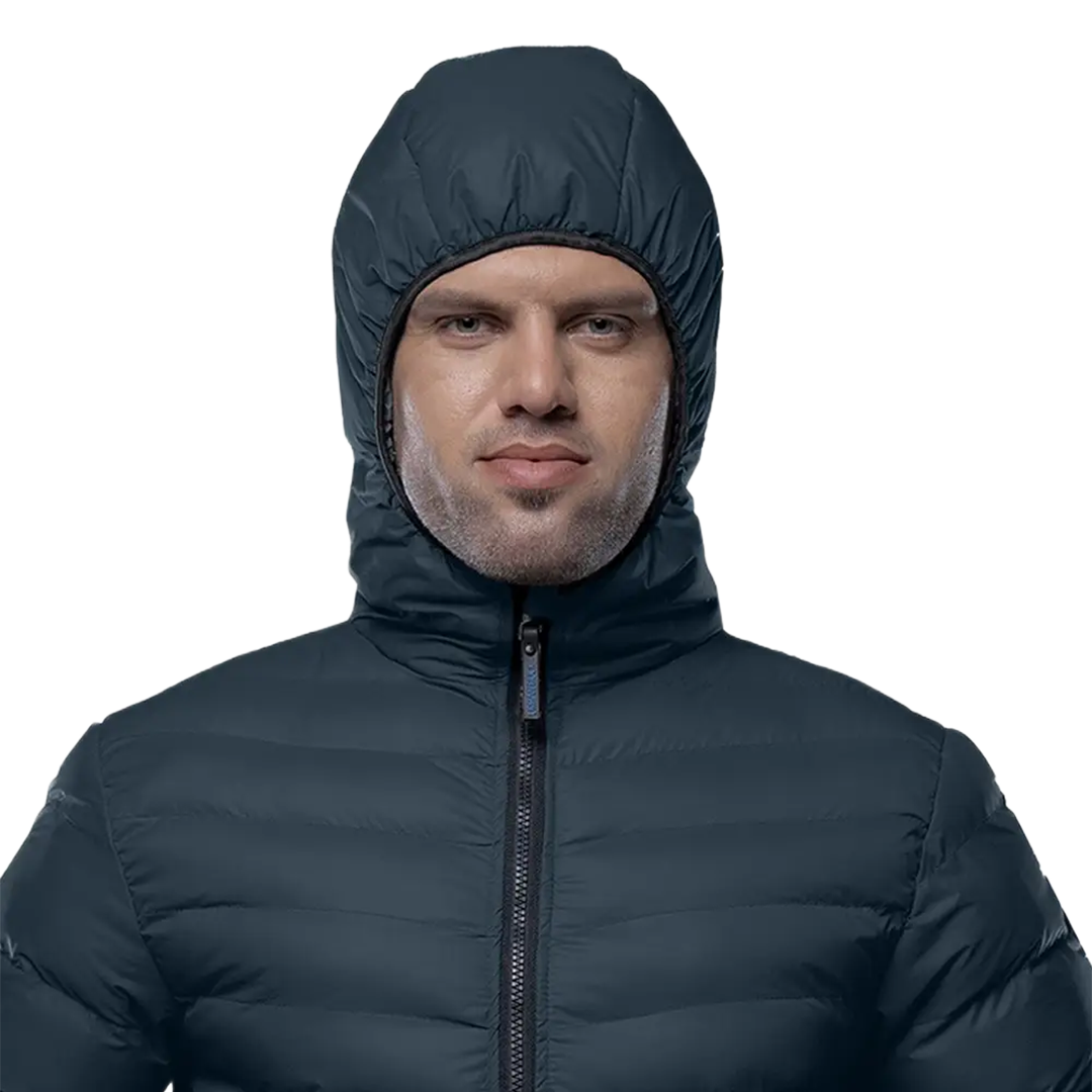 Austin Puffer Jacket Navy with Hood