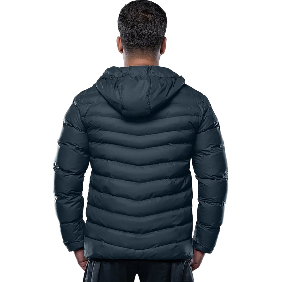 Austin Puffer Jacket Navy with Hood