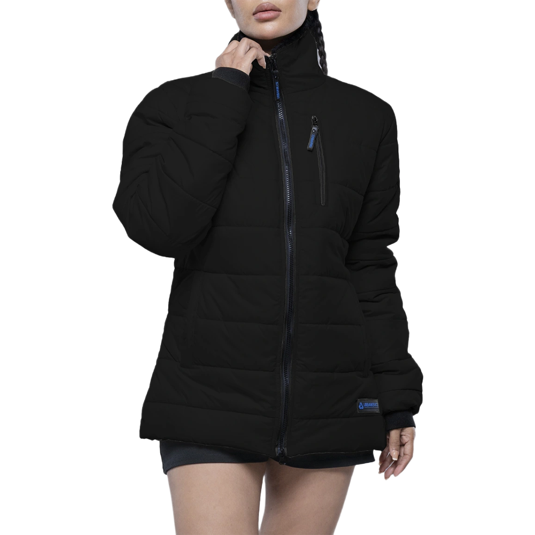 Azaria Womens Black Insulated Puffer Jacket