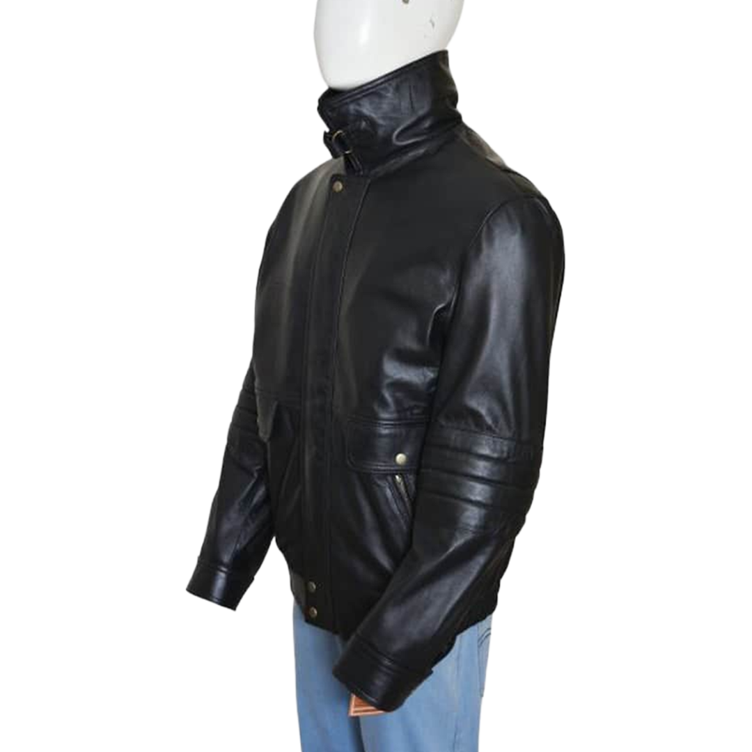 Black Mass Johnny Depp Leather Jacket Black