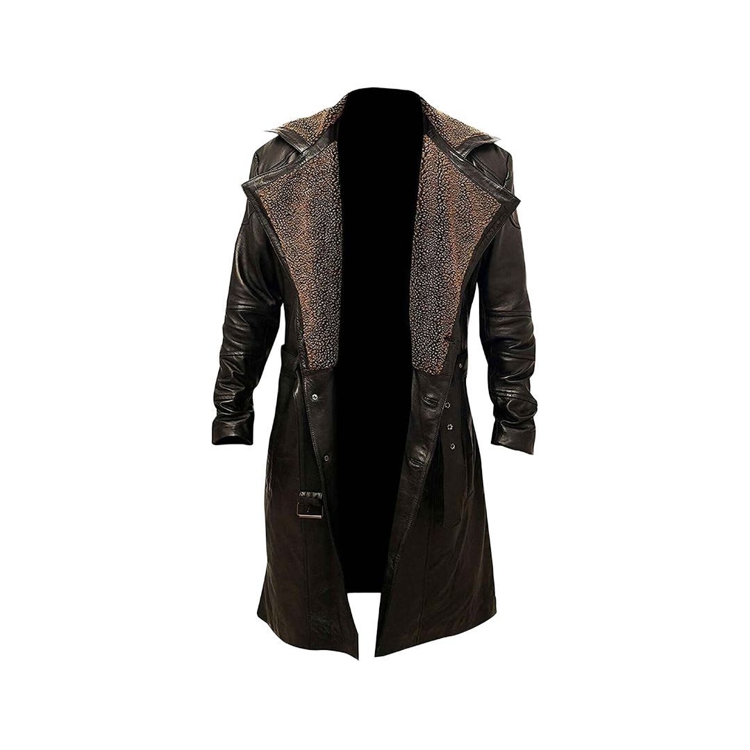 Blade Runner 2049 Officer K Ryan Gosling Lapel Fur Collar Trench Coat