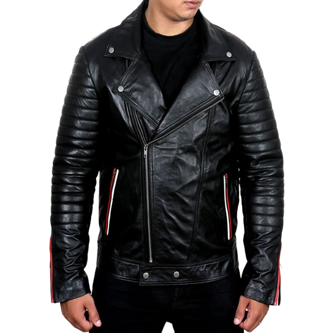 Blue Valentine Ryan Gosling Leather Biker Jacket Black