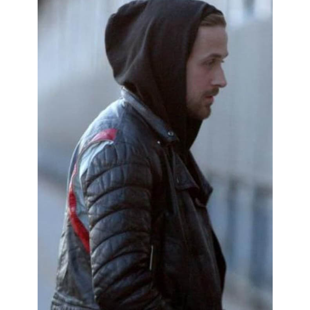 Blue Valentine Ryan Gosling Leather Biker Jacket Black