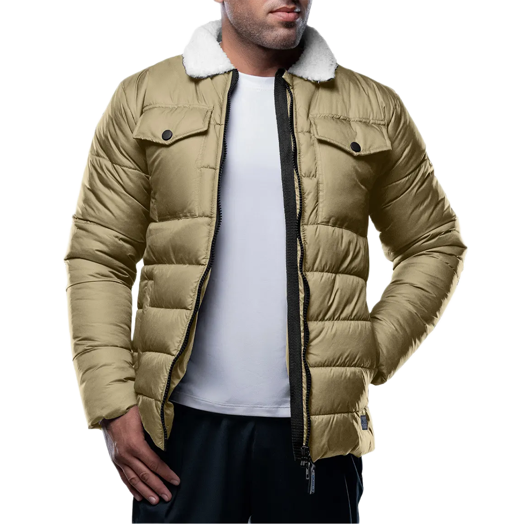 Bryce Beige Puffer Jacket Men's