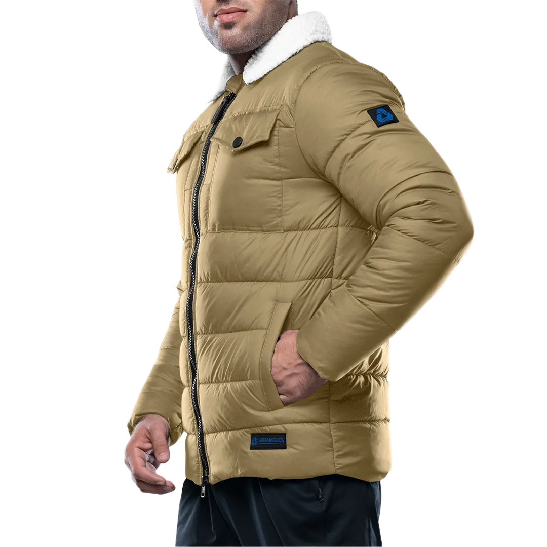 Bryce Beige Puffer Jacket Men's