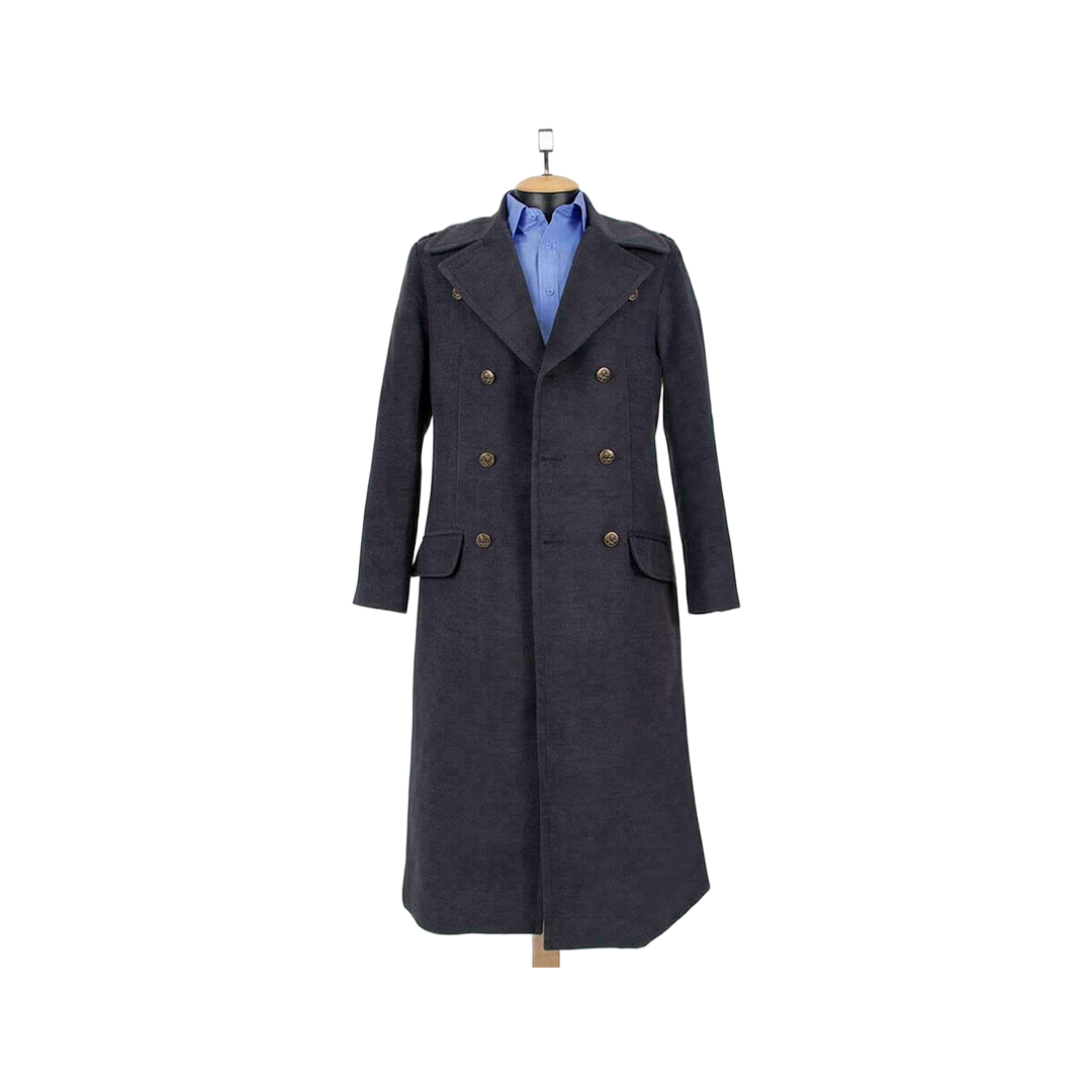 Captain Jack Harness Torchwood Grey Wool Coat
