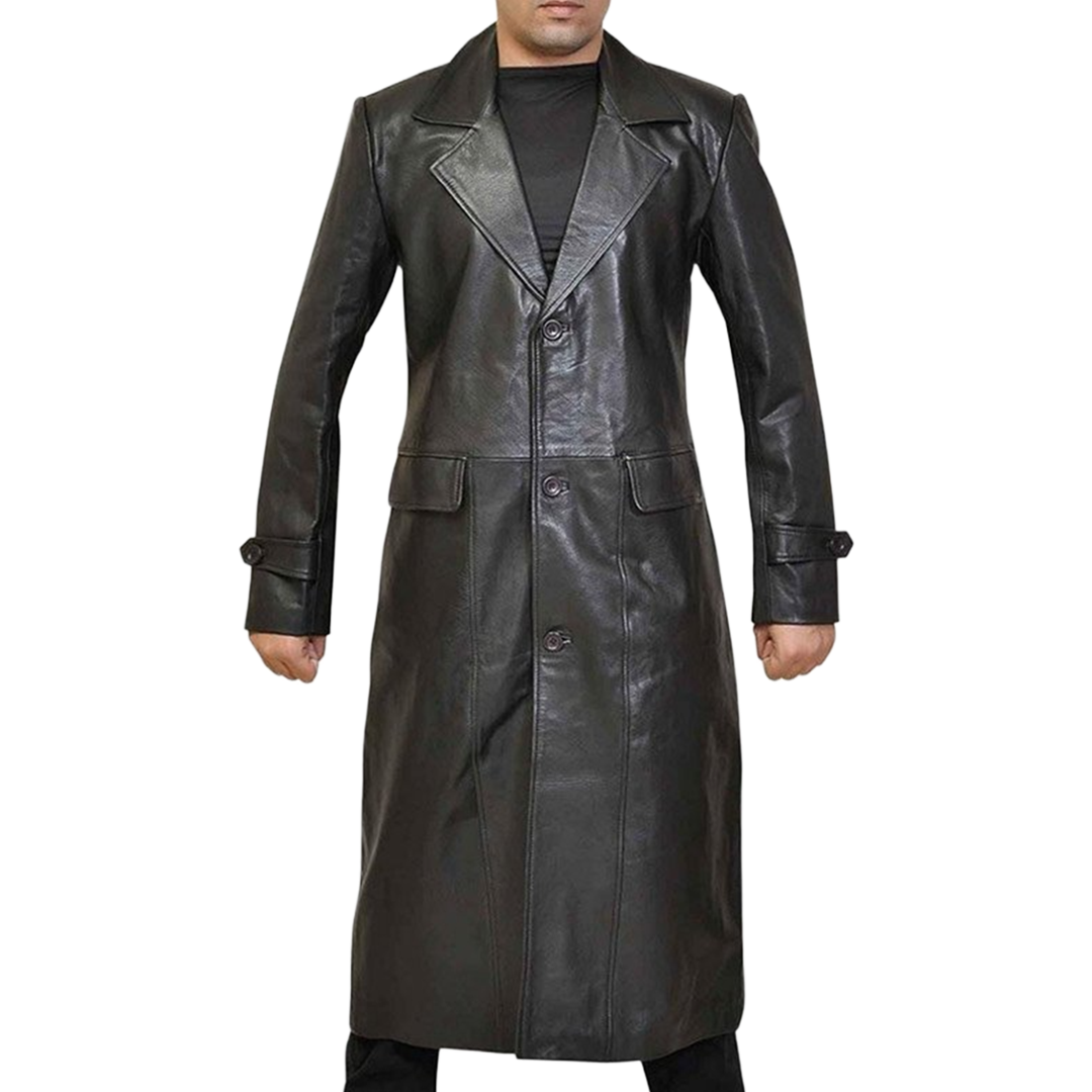 Clark Kent Superman Smallville Black Leather Coat