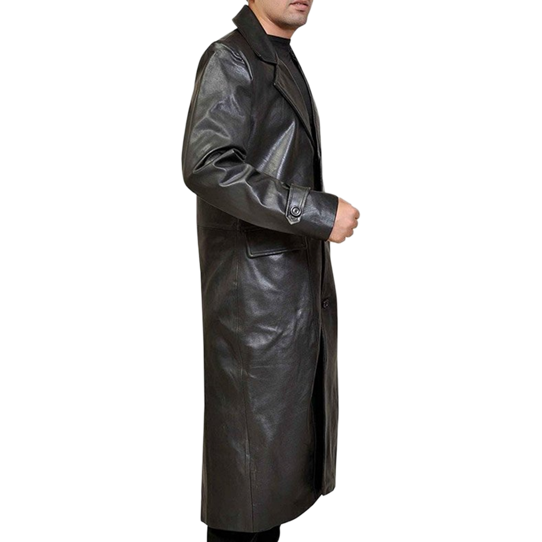 Clark Kent Superman Smallville Black Leather Coat